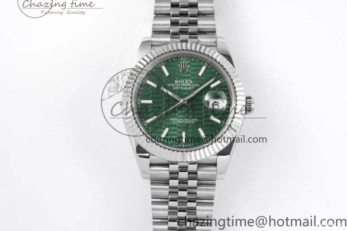 1231 Contemporary DateJust 41mm 126334 DIWF 1:1 Best Edition 904L Steel Green Fluted Dial on Jubilee Bracelet SA 2308